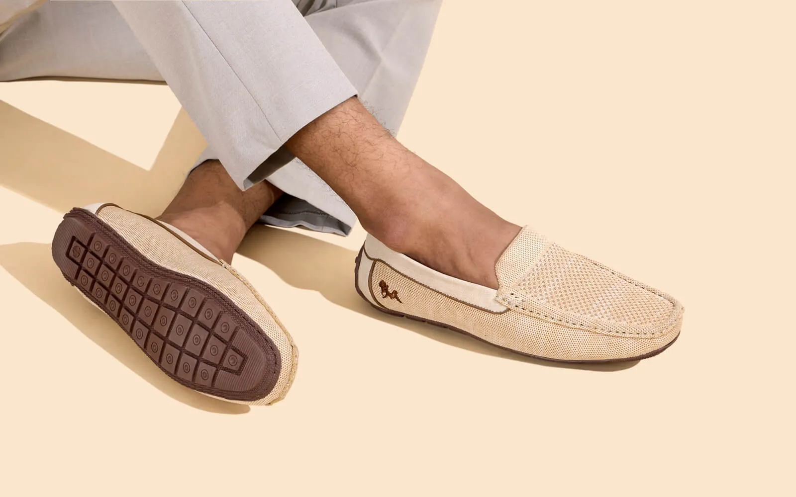 The Weave Loafers : Beige